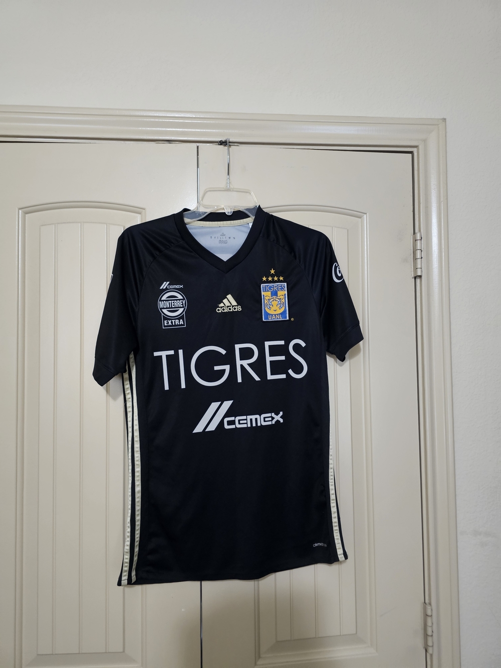 Adidas Tigres Black Short-Sleeve Soccer Jersey